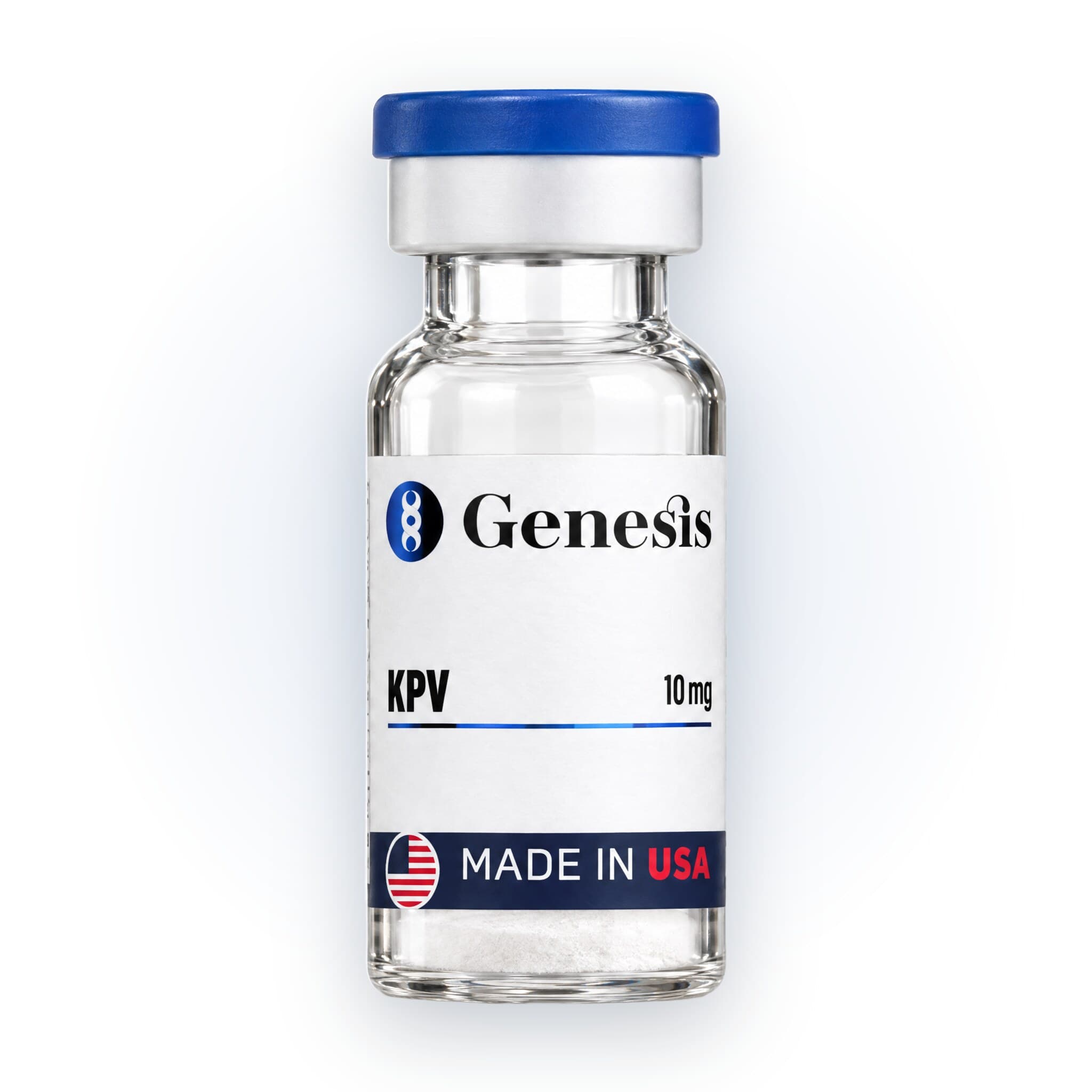 KPV research peptide vial, made in USA