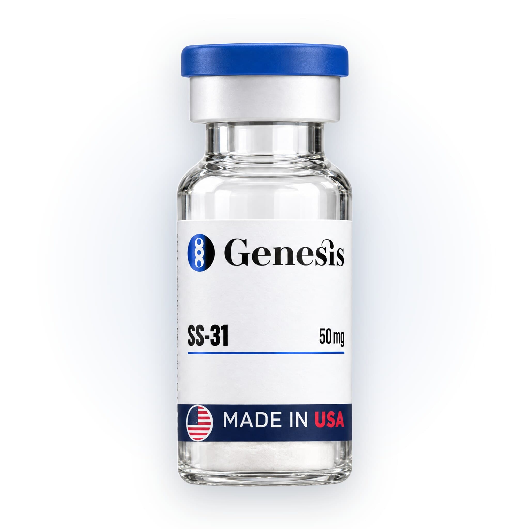 SS-31 research peptide vial, made in USA
