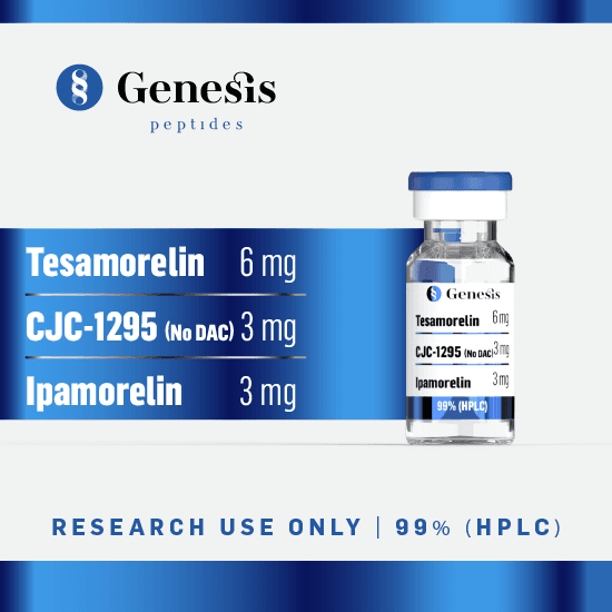 Tesamorelin + CJC-1295 (No DAC)+ Ipamorelin